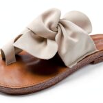 Ciabatte Infradito Donna Bowknot Sandali Casual Tinta Unita 41 EU-0