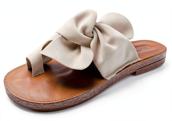 Ciabatte Infradito Donna Bowknot Sandali Casual Tinta Unita 41 EU-0