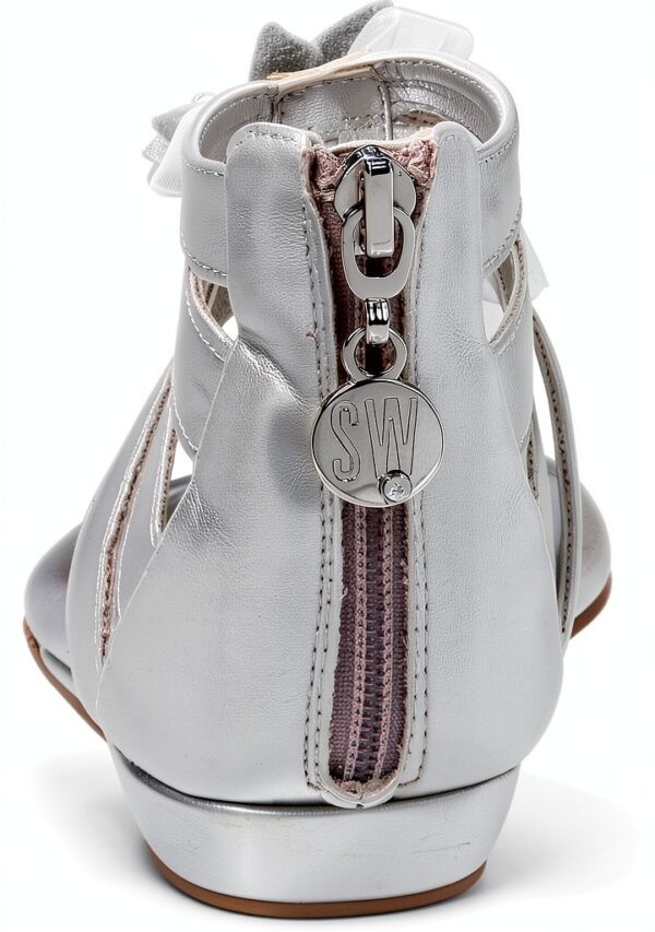 Stuart Weitzman Sandali per Bambine Argento con Cerniera-2