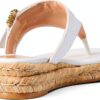 Stuart Weitzman Sandalo Espadrillas con Fibbia Perla Crema-3