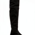 Stuart Weitzman Lowland Bold Stivali Nero, Stile Pull-On con Tacco-0
