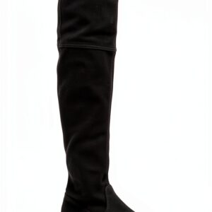 Stuart Weitzman Lowland Bold Stivali Nero, Stile Pull-On con Tacco-0