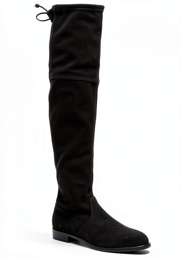 Stuart Weitzman Lowland Bold Stivali Nero, Stile Pull-On con Tacco-0