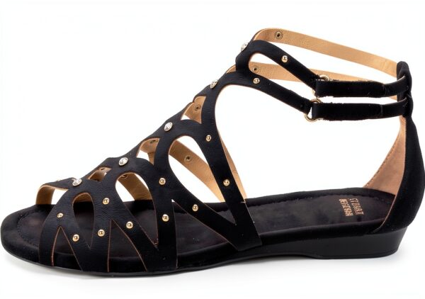 Sandali da Bambina Stuart Weitzman Golddigger Nero Taglia 36 EU-6