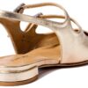 Stuart Weitzman Claris MJ Slingback Ballerine Donna Oro Chiaro-4