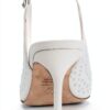Stuart Weitzman Slingback Mesh 85 Bianco Satinato Donna 36EU-2