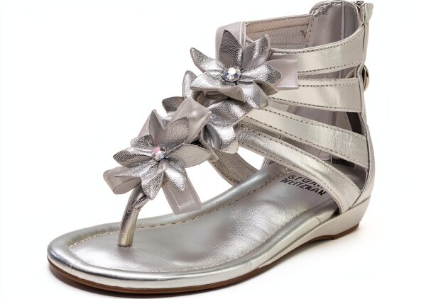 Stuart Weitzman Sandali per Bambine Argento con Cerniera-0