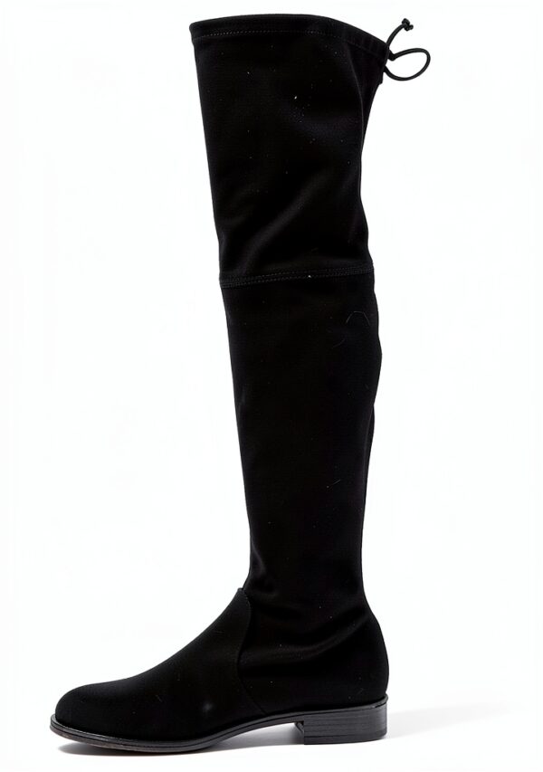 Stuart Weitzman Lowland Bold Stivali Nero, Stile Pull-On con Tacco-1