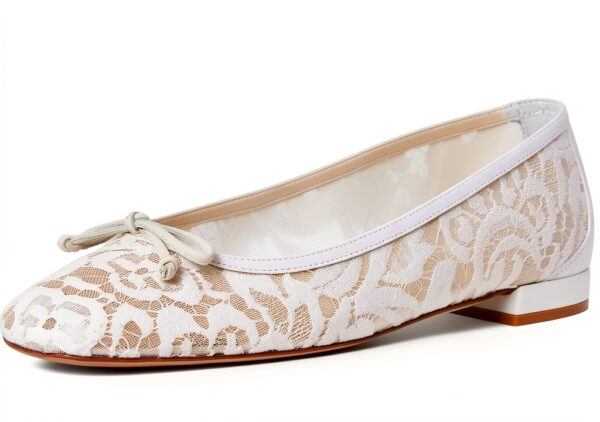 Stuart Weitzman Ballerine Arabella Donna Bianco-6