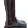 STUART WEITZMAN Stivaletto Elasticizzato Presley Ultralift in Pelle Nero con Platform. Tacco 5 cm Color Nero Size 41-2