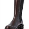 STUART WEITZMAN Stivaletto Elasticizzato Presley Ultralift in Pelle Nero con Platform. Tacco 5 cm Color Nero Size 41-5