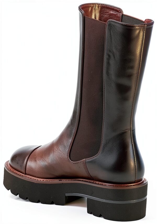STUART WEITZMAN Stivaletto Elasticizzato Presley Ultralift in Pelle Nero con Platform. Tacco 5 cm Color Nero Size 41-3