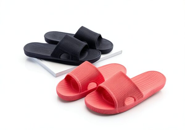 Ciabatte Infradito Antiscivolo per Casa e Bagno Unisex in Nero-3